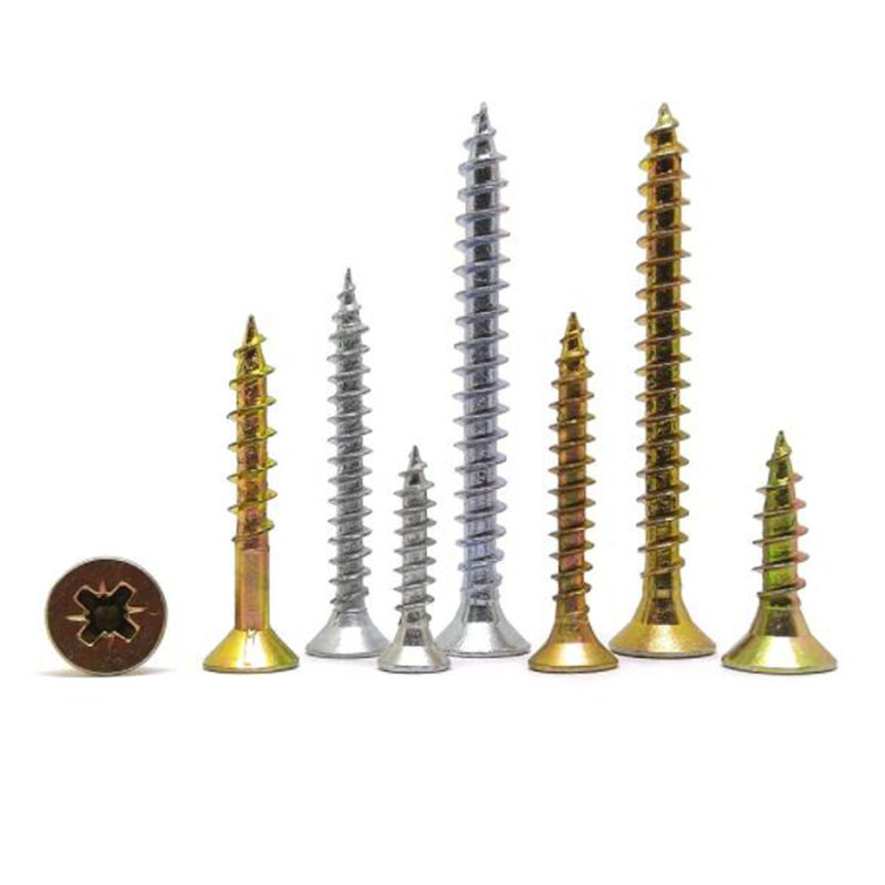 Pozidriv Countersunk Wood Screw Zinc Plated Chipboard Screw3