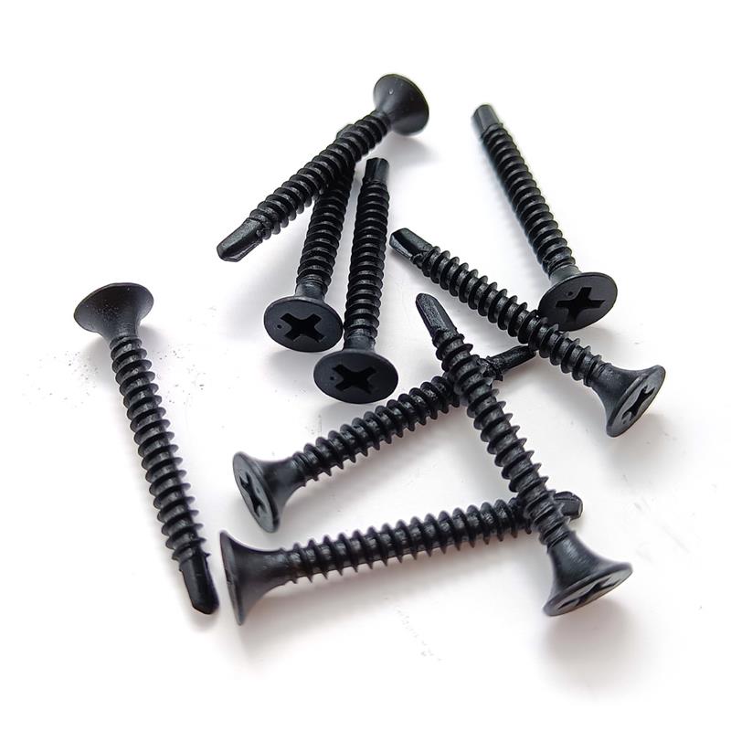 C1022 Black Full Thread Phillips Drive Drill Point Drywall Screws 1