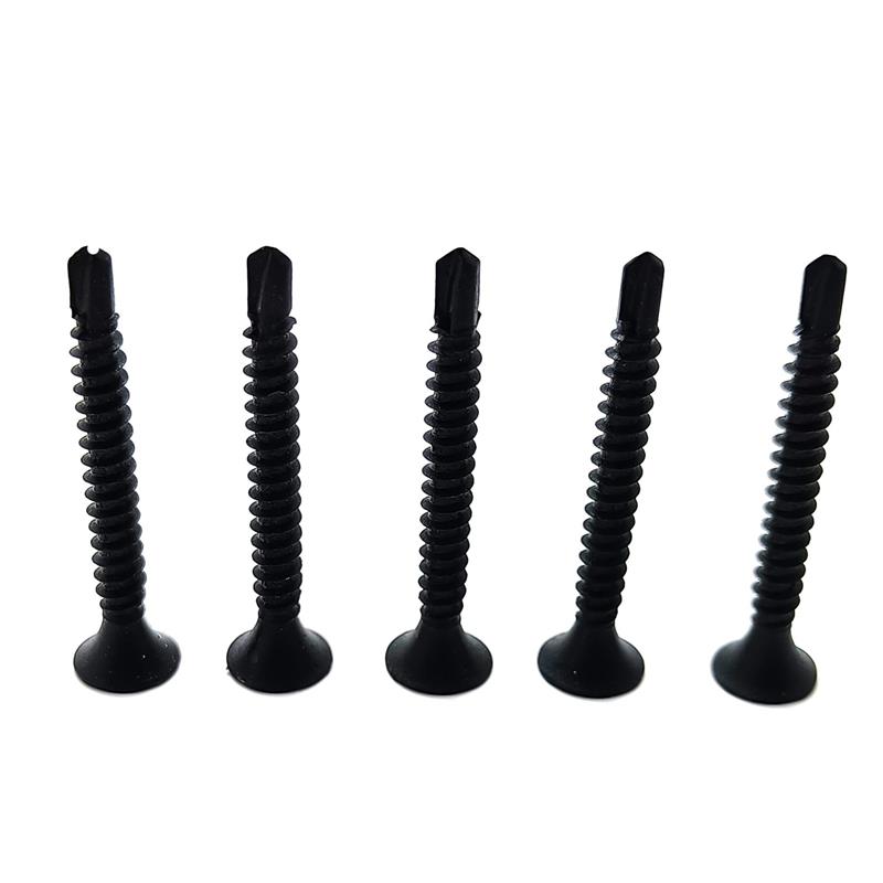 C1022 Black Full Thread Phillips Drive Drill Point Drywall Screws 3