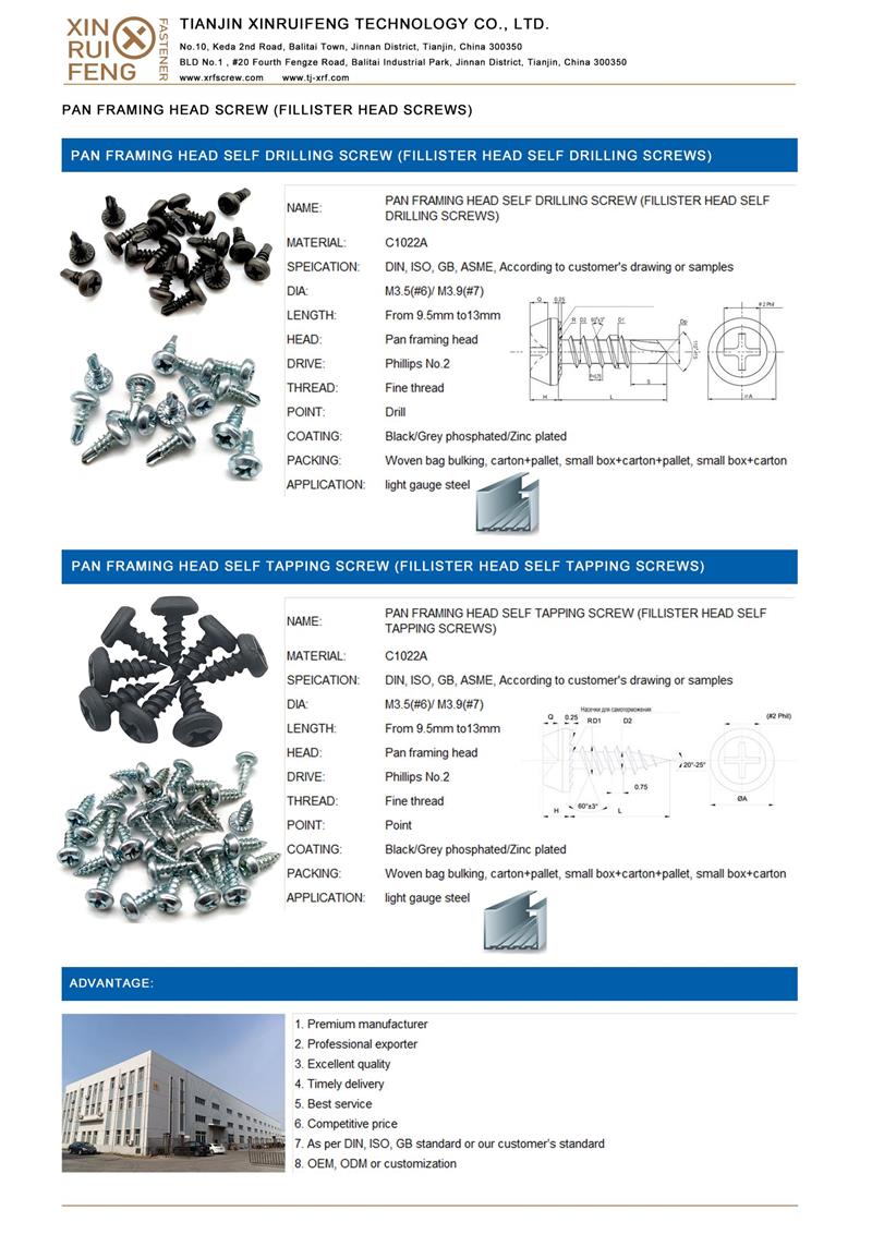 PAN FRAMING HEAD SELF TAPPING DRILLING SCREW CATALOGUE_00