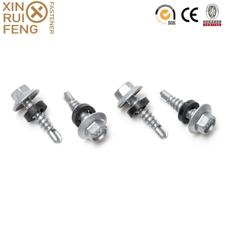 Hex  Head Self Drilling Screws with EPDM/Rubber/PVC  Washer4